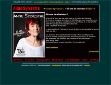 Tablet Screenshot of annesylvestre.com